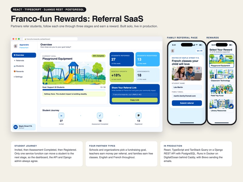 Franco-fun Referral Platform
