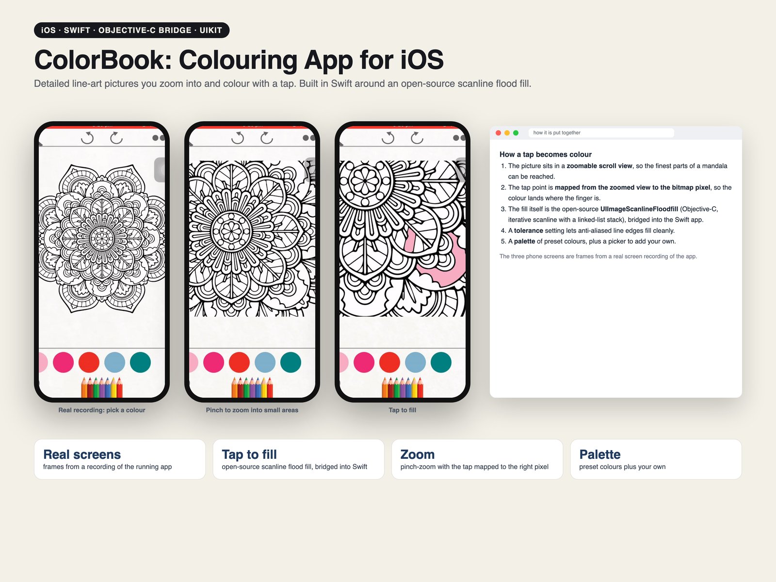 ColorBook Colouring App for iOS